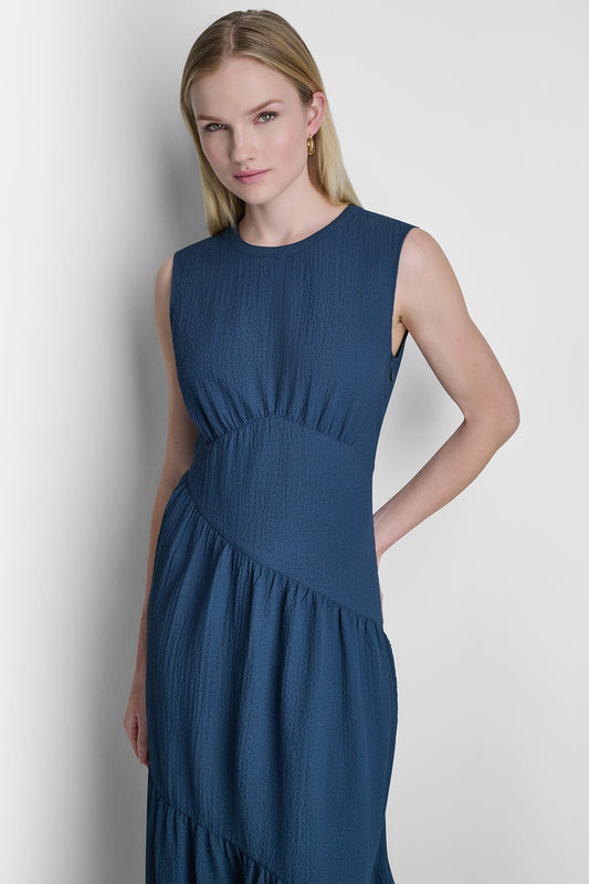 SLEEVELESS MAXI A-LINE DRESS