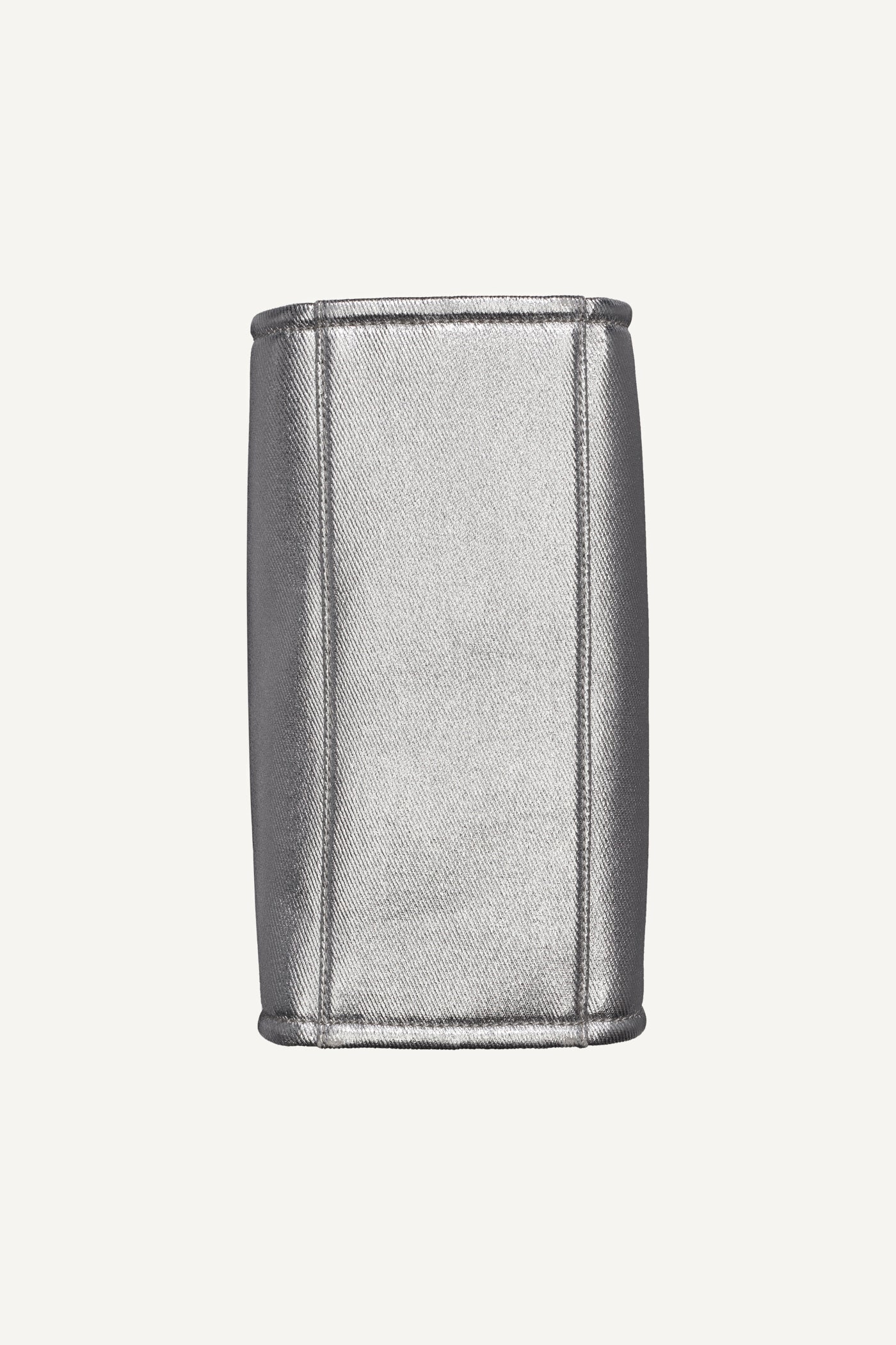 HADLEE SMALL METALLIC LOGO-EMBOSSED TOTE