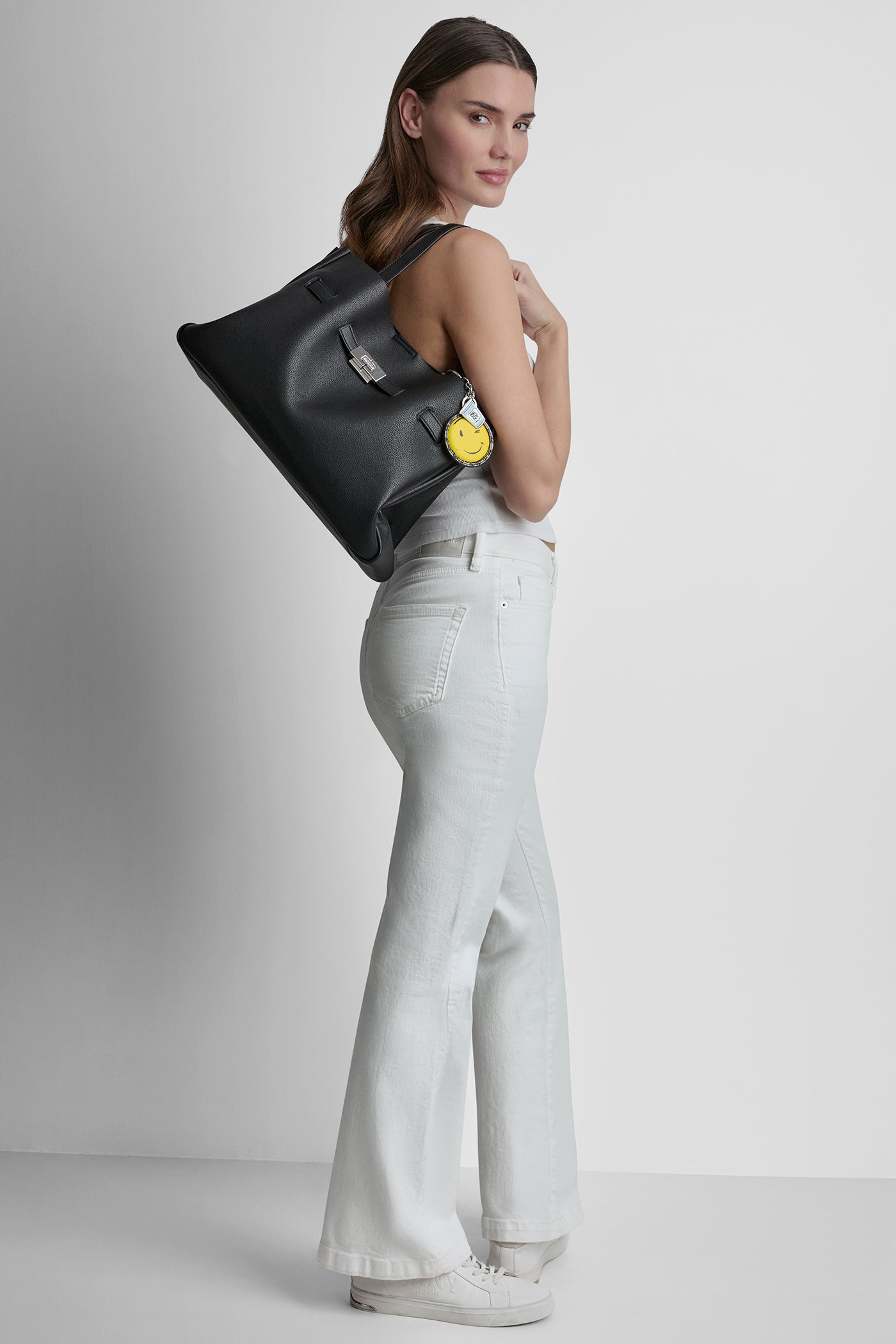 BRYAR LARGE SMILEY FACE SATCHEL