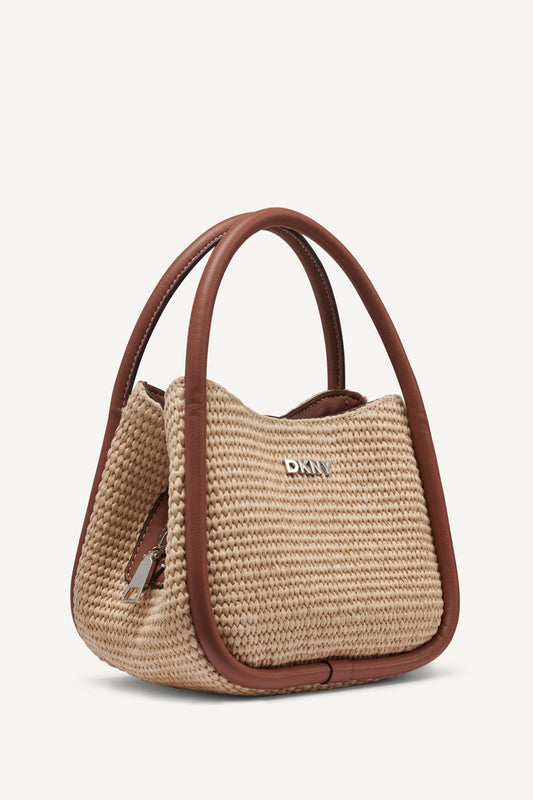 CAPRI WOVEN HOBO CROSSBODY BAG