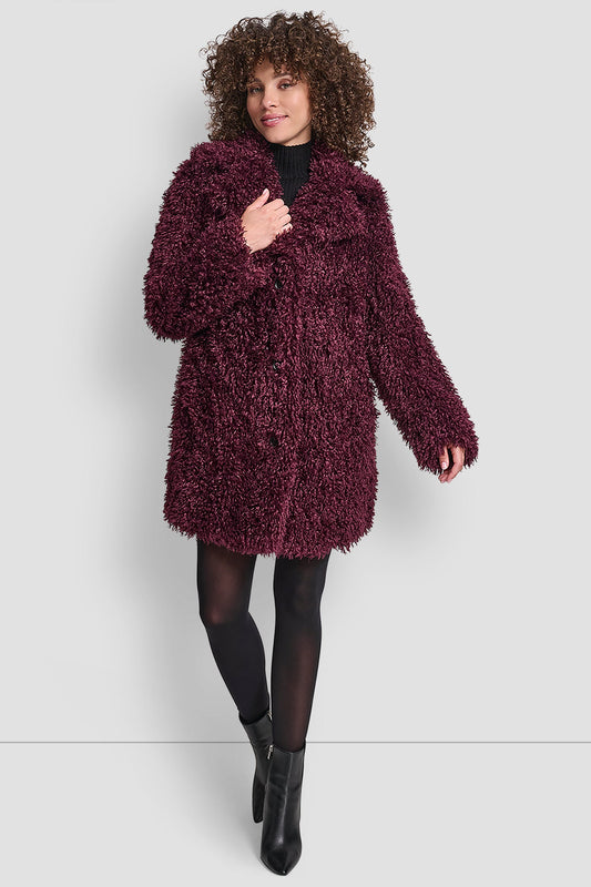 FAUX TEDDY FUR JACKET