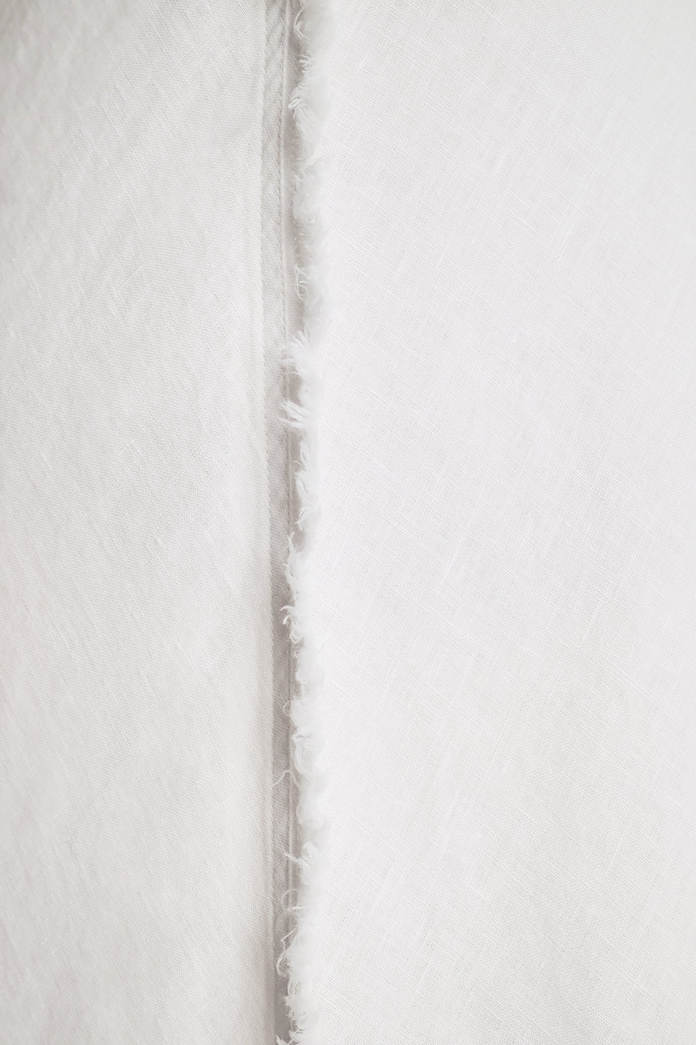 FRAYED LINEN MAXI DRESS