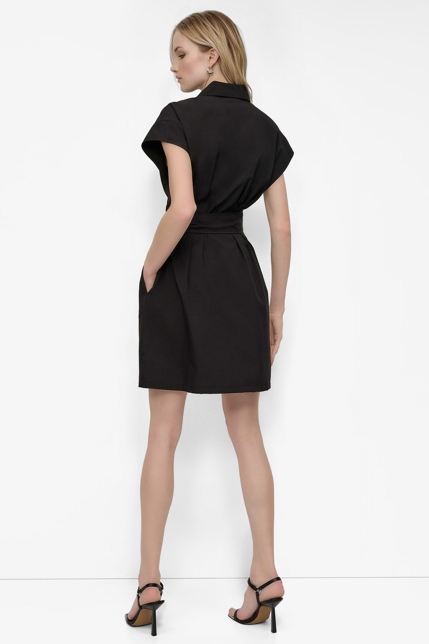 TIE WAIST COMMUTER DRESS