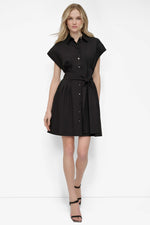 TIE WAIST COMMUTER DRESS