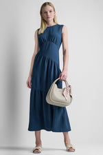 SLEEVELESS MAXI A-LINE DRESS