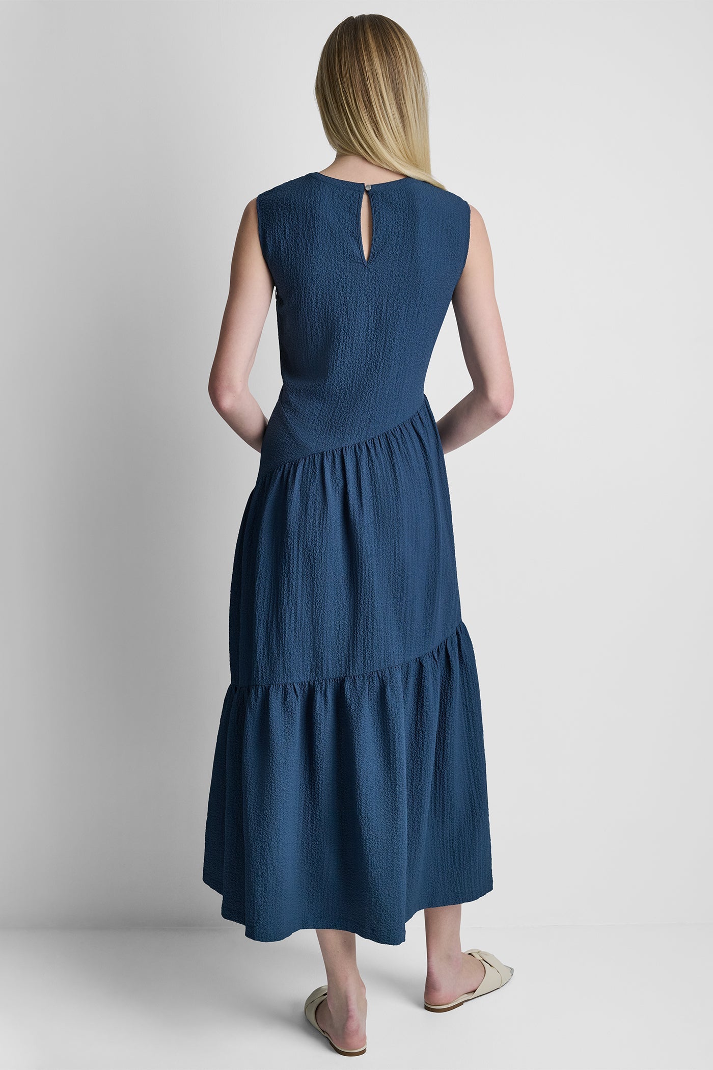 SLEEVELESS MAXI A-LINE DRESS