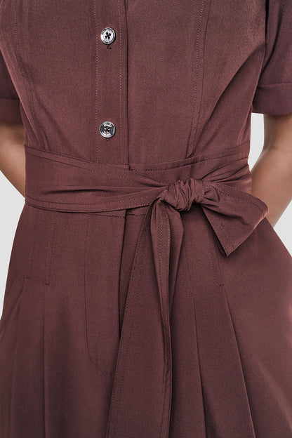 SHORT SLEEVE WIDE-LEG JUMPSUIT