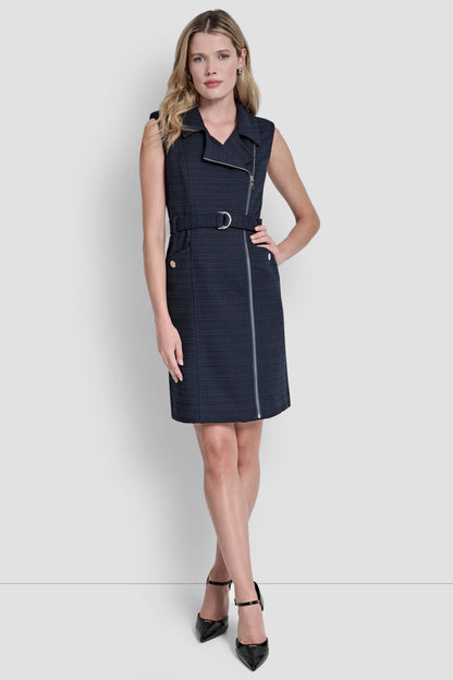 SLEEVELESS BLAZER DRESS