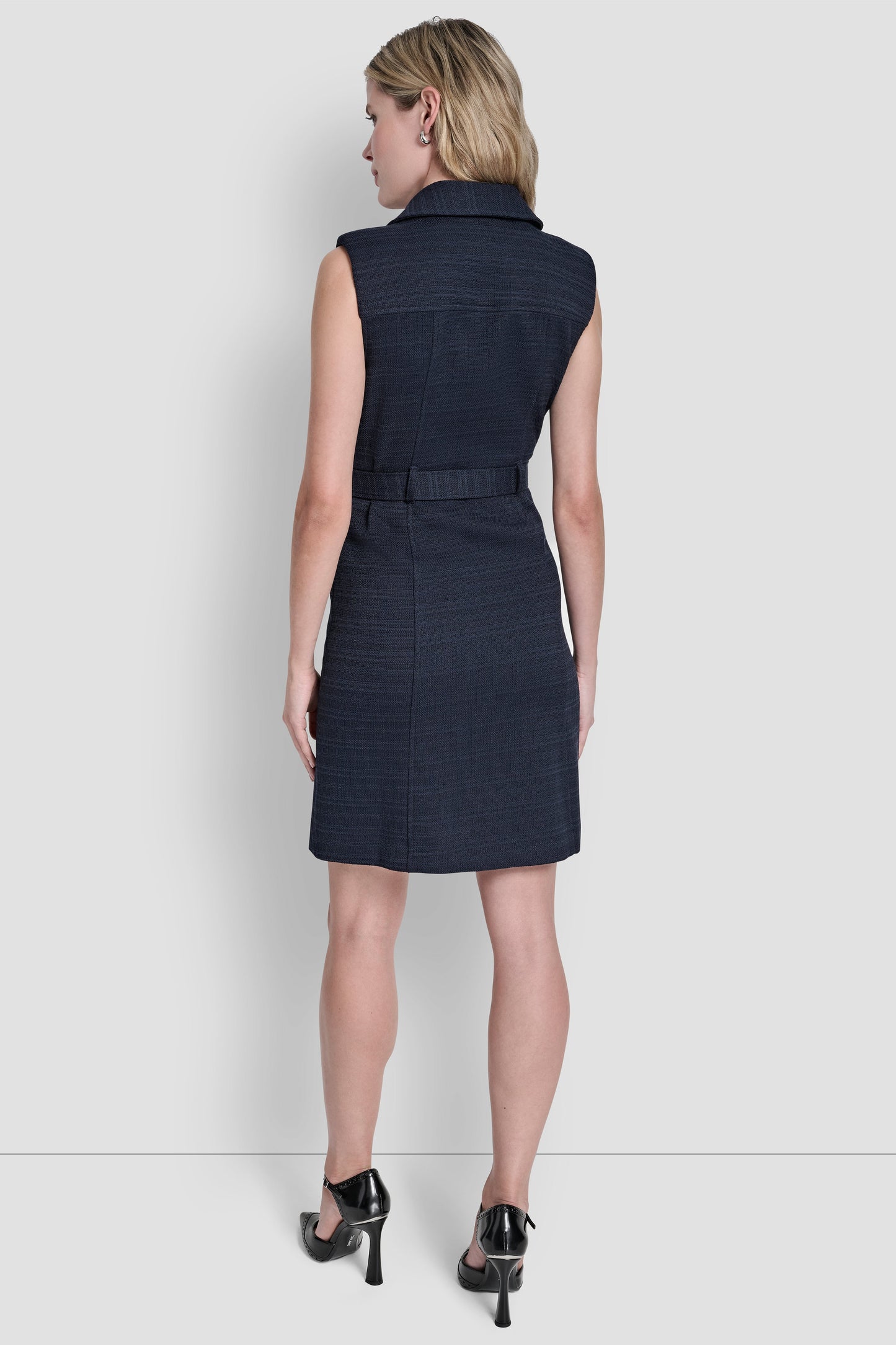 SLEEVELESS BLAZER DRESS