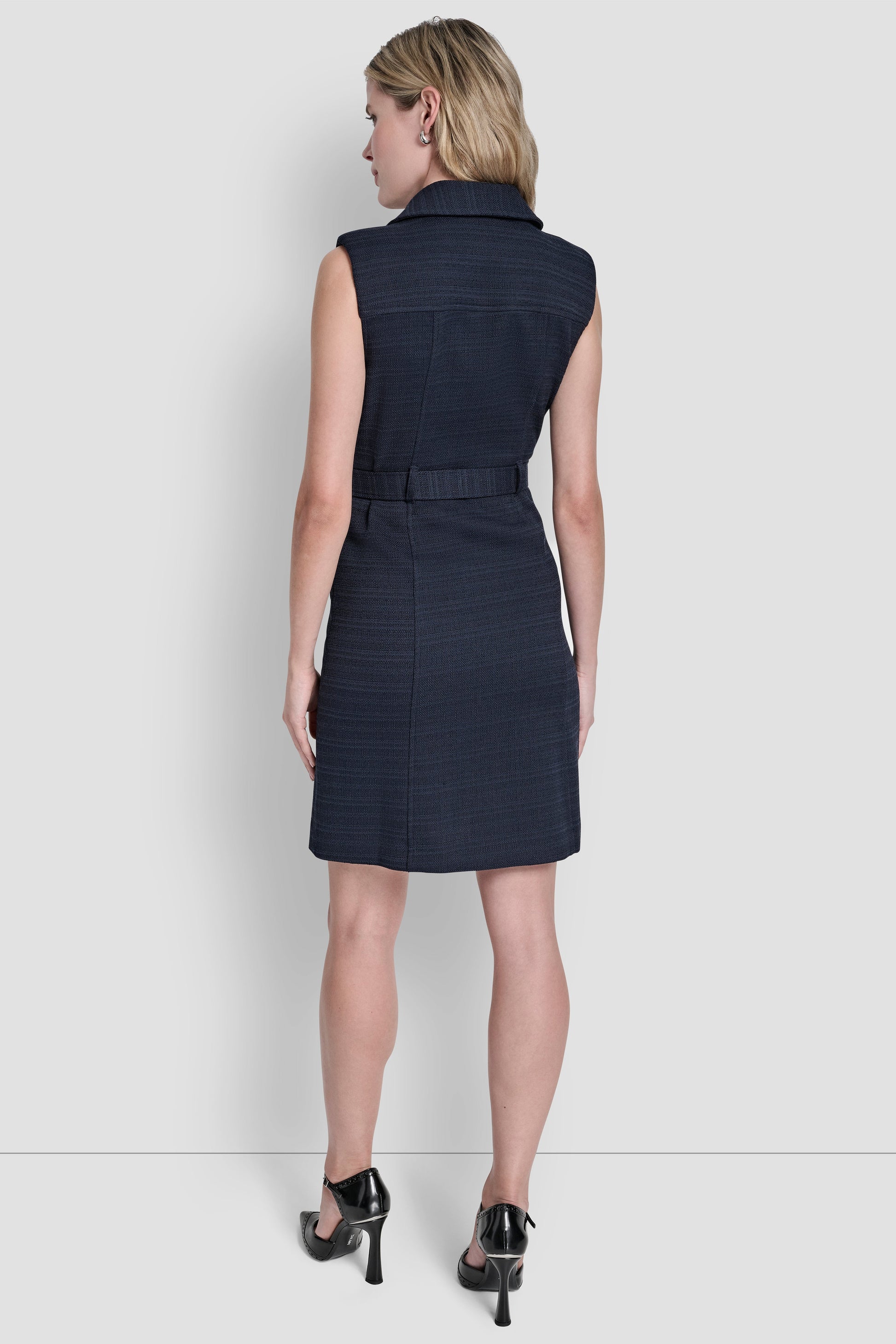 SLEEVELESS BLAZER DRESS