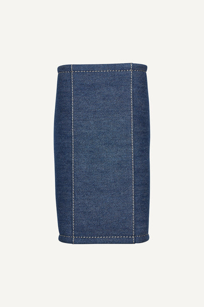 HADLEE SMALL DENIM LOGO TOTE