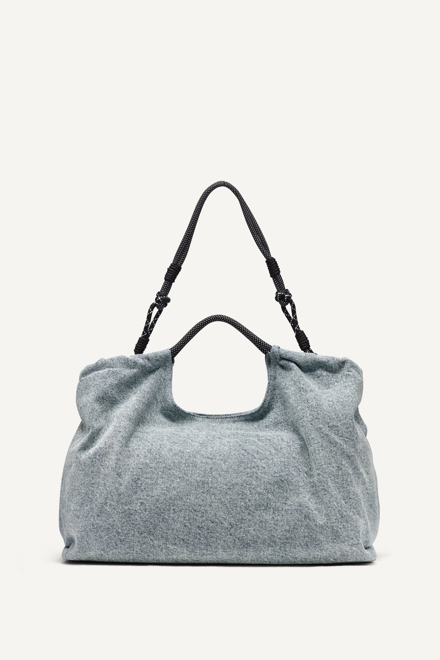 MABEL DENIM LARGE LOGO TOTE