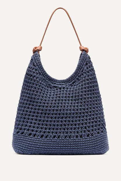 PAULA CROCHET LOGO HOBO BAG