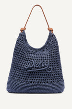PAULA CROCHET LOGO HOBO BAG