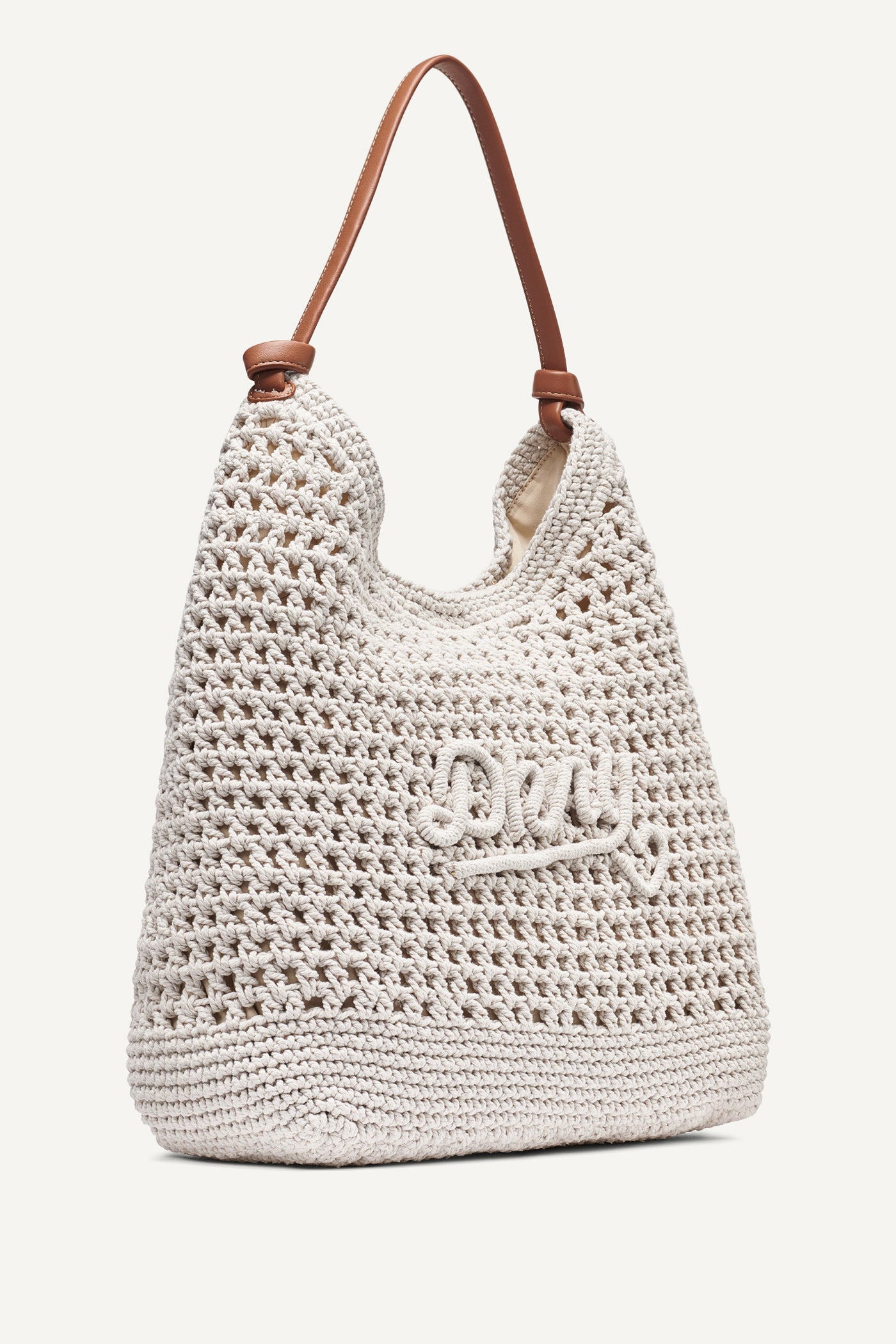 PAULA CROCHET LOGO HOBO BAG