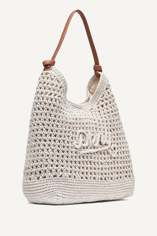 PAULA CROCHET LOGO HOBO BAG