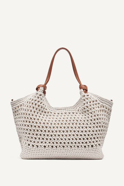 PAULA CROCHET LOGO MEDIUM COMMUTER TOTE