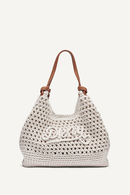 PAULA CROCHET LOGO MEDIUM COMMUTER TOTE