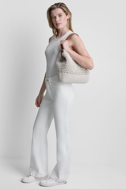 PAULA CROCHET LOGO MEDIUM COMMUTER TOTE