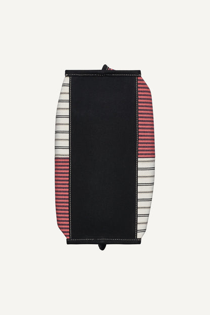 BRADY CANVAS STRIPE LOGO TOTE