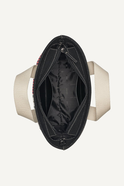 BRADY CANVAS STRIPE SMALL LOGO CROSSBODY BAG