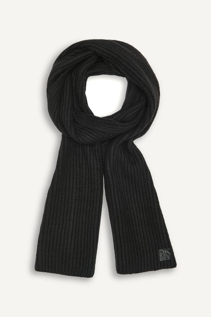 SHAKER STITCH RIB SCARF
