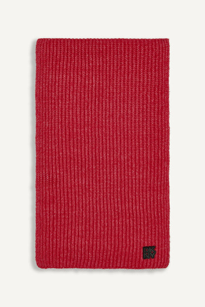 SHAKER STITCH RIB SCARF