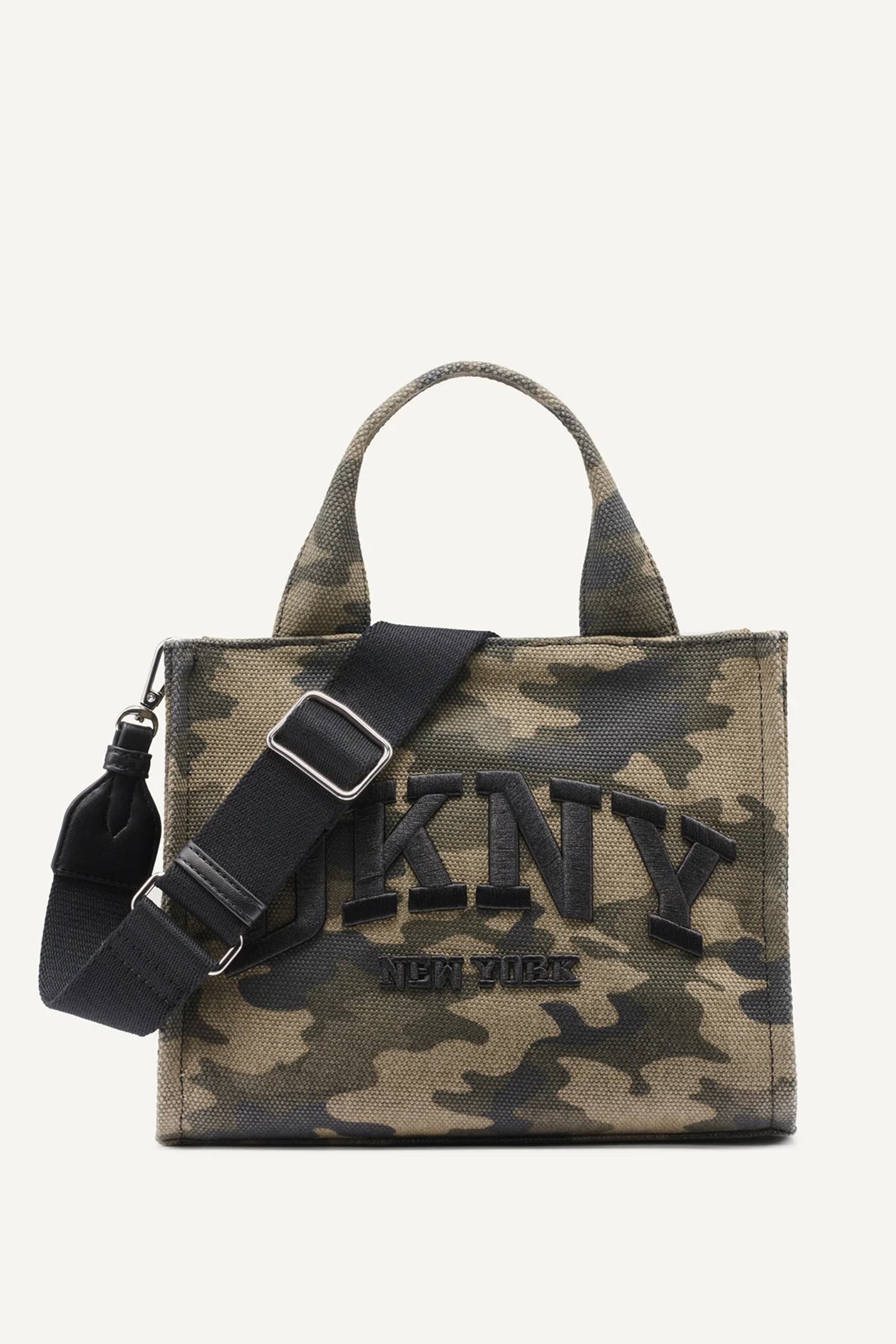 HADLEE SMALL LOGO-EMBROIDERED CAMO TOTE