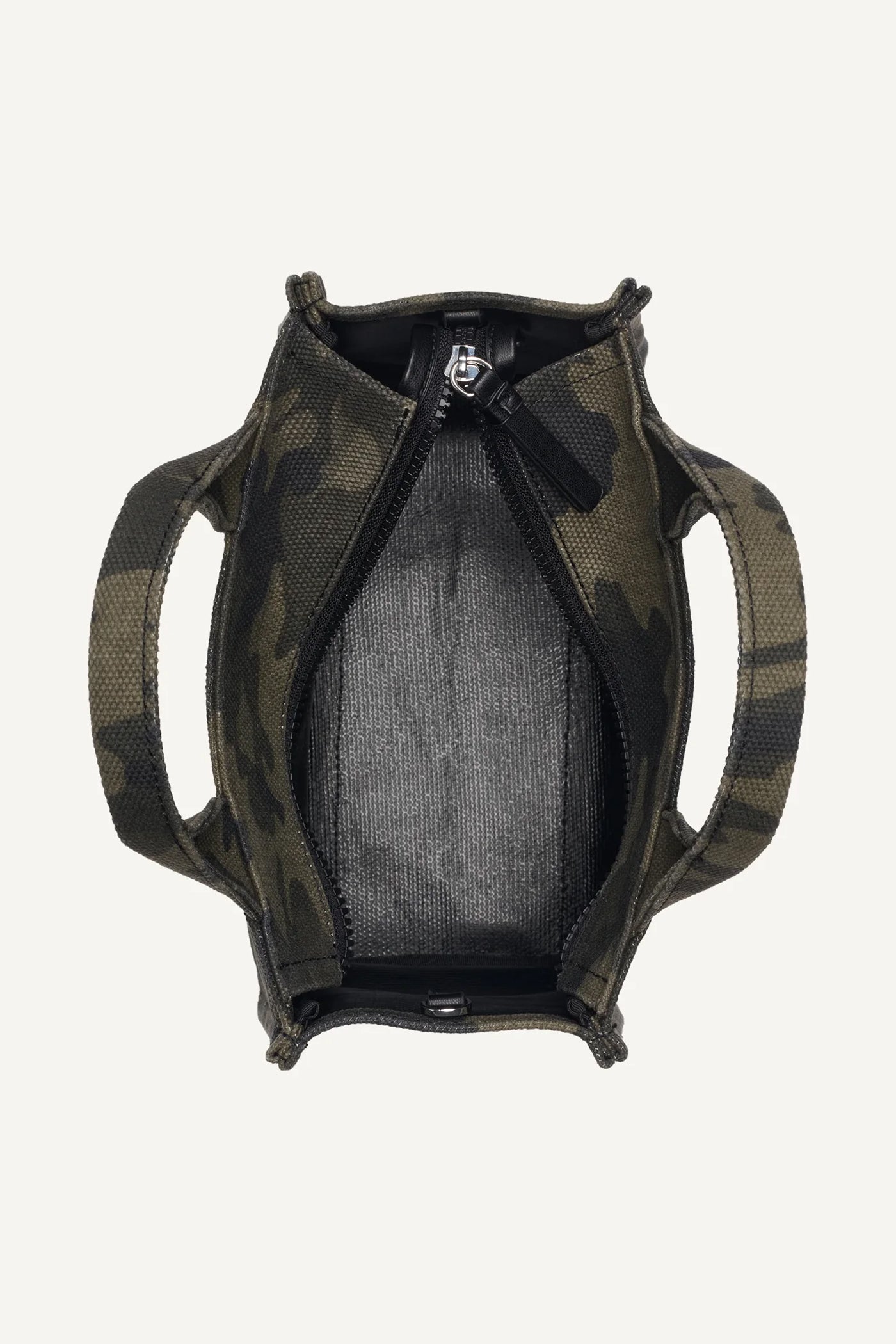 HADLEE SMALL LOGO-EMBROIDERED CAMO TOTE