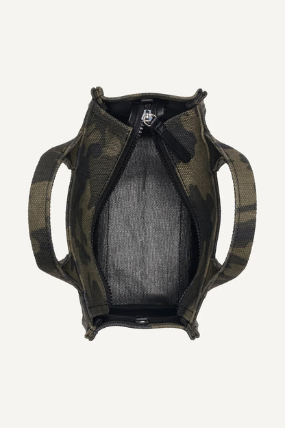 HADLEE SMALL LOGO-EMBROIDERED CAMO TOTE
