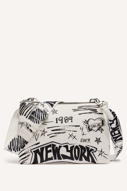 TINSLEY GRAFFITI LOGO CROSSBODY