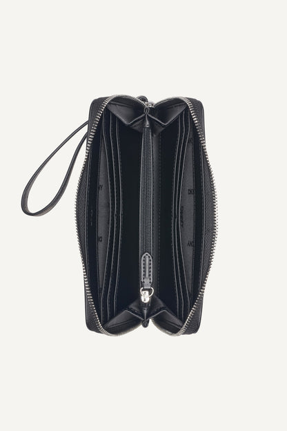 HADLEE LARGE ZIP AROUND WALLET WITH WRISTLET