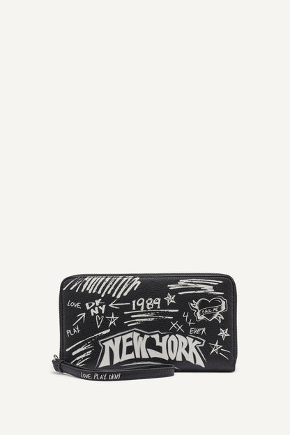 BRYAR LARGE ZIP AROUND WALLET WITH WRISTLET