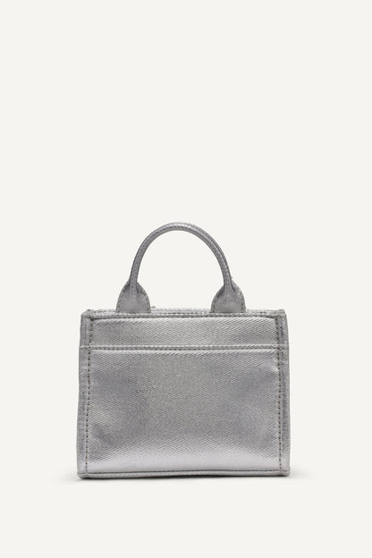 HADLEE METALLIC LOGO-EMBOSSED MINI CROSSBODY