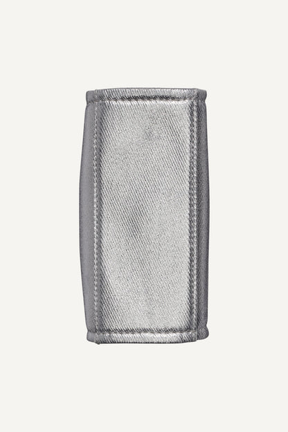 HADLEE METALLIC LOGO-EMBOSSED MINI CROSSBODY