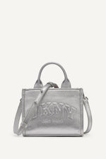 HADLEE METALLIC LOGO-EMBOSSED MINI CROSSBODY