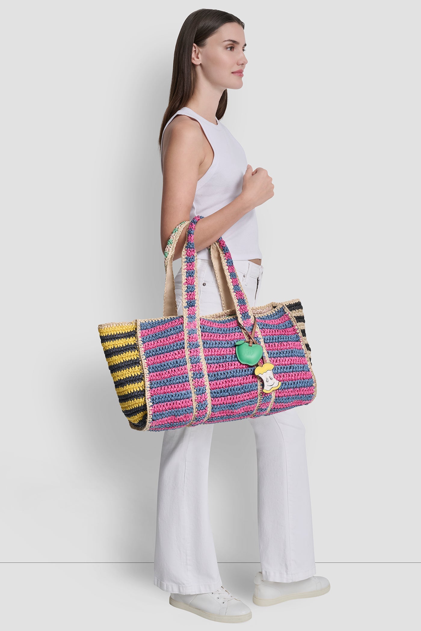 NESSA RAFFIA TOTE