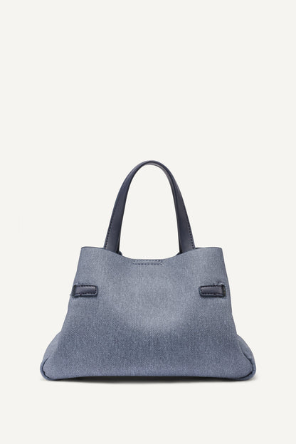 BRYAR DENIM SMALL SATCHEL