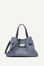 BRYAR DENIM SMALL SATCHEL