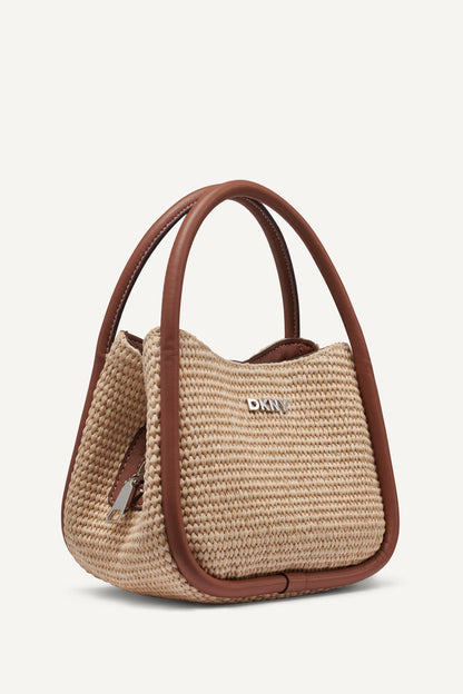 CAPRI WOVEN HOBO CROSSBODY BAG