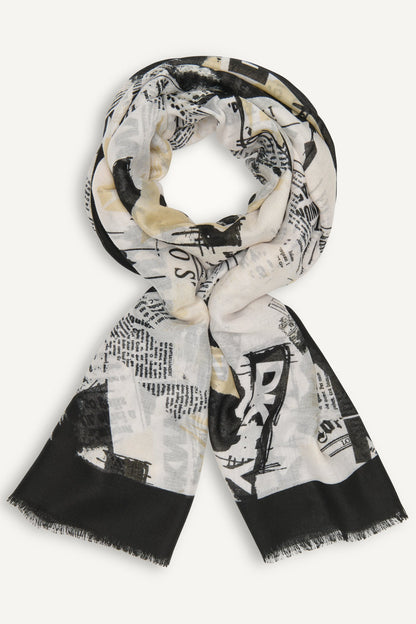 1989 HEADLINE PRINT SCARF