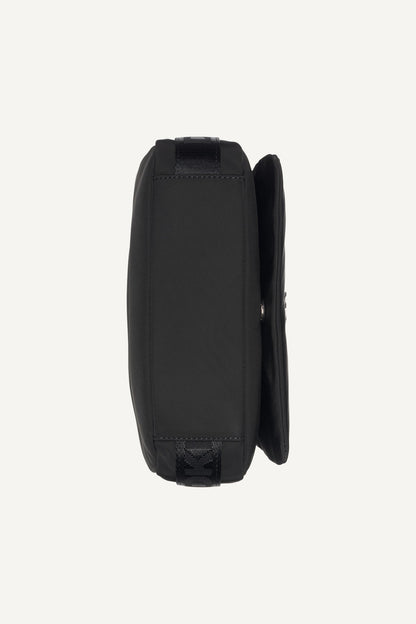 JENNY LOGO FLAP SHOULDER BAG