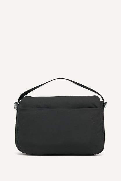 JENNY LOGO FLAP SHOULDER BAG