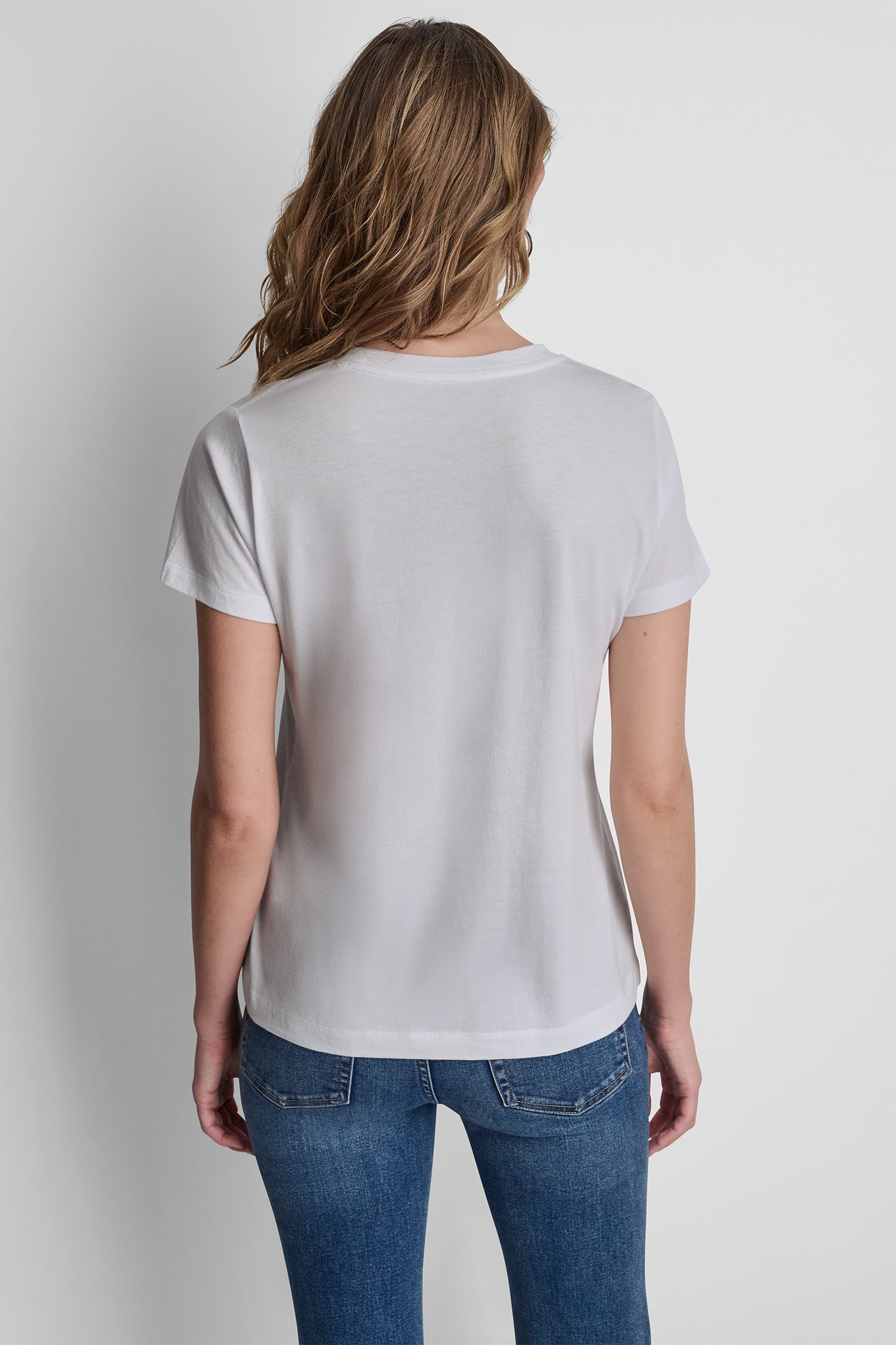 DKNY PHOTOREAL LOGO CREW NECK TEE