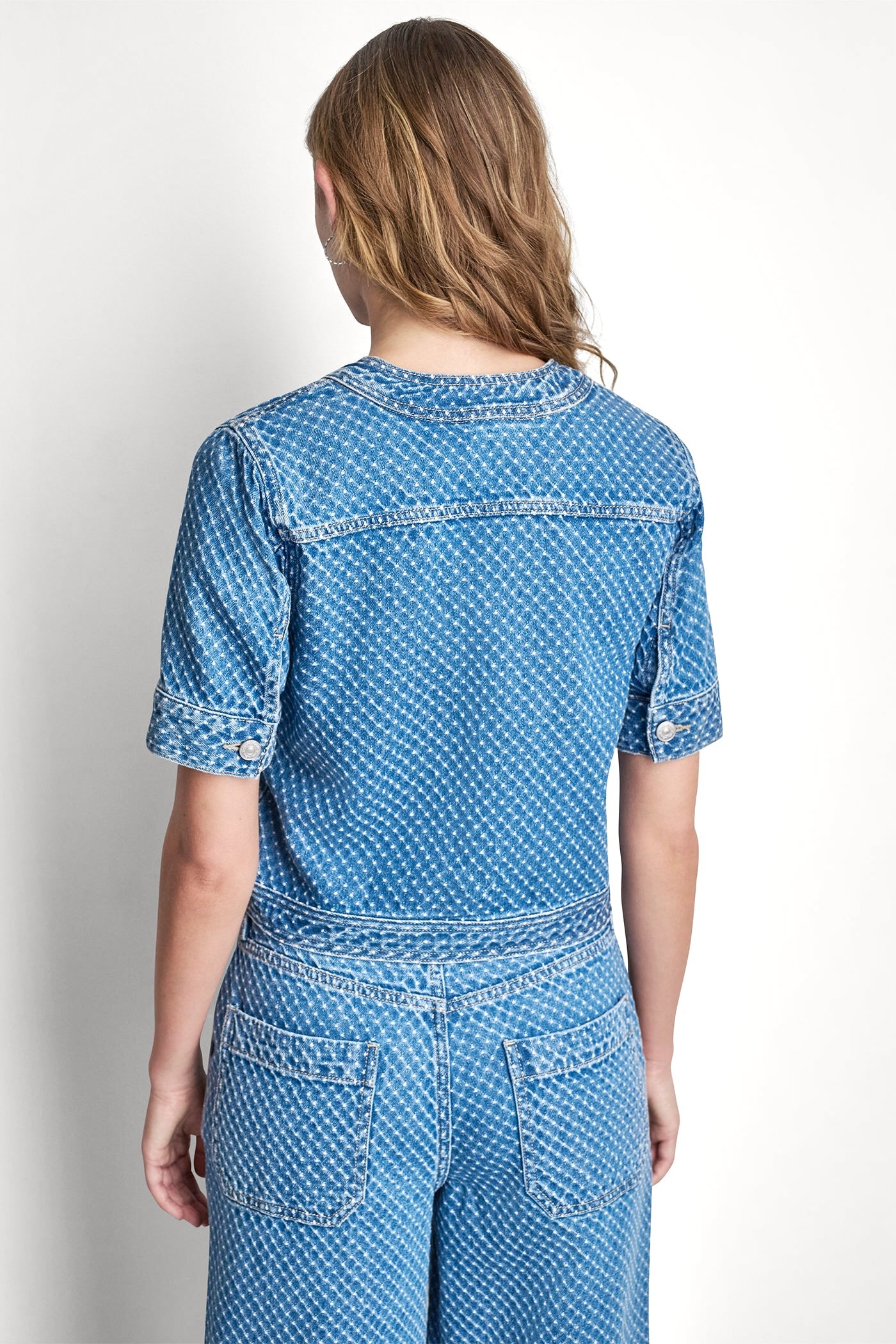 PATCH POCKET DENIM SHIRT JACKET