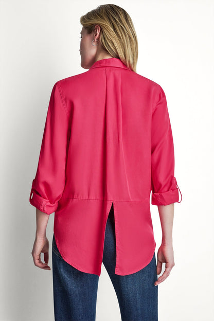 GARMENT DYE SPLIT BACK SHIRT