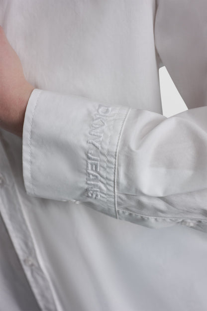 BUTTON FRONT SHIRT WITH FITTED BACK