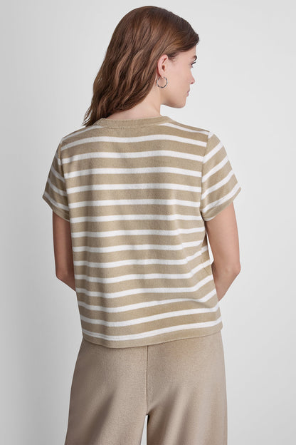 TOWELLING TERRY CREW NECK TEE