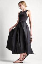 RIB HENLEY TANK MAXI DRESS