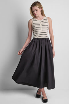 Hudson Striped Eggnog/Black